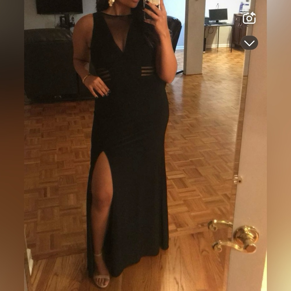 Elegant Black Gown - Wedding Guest Dress